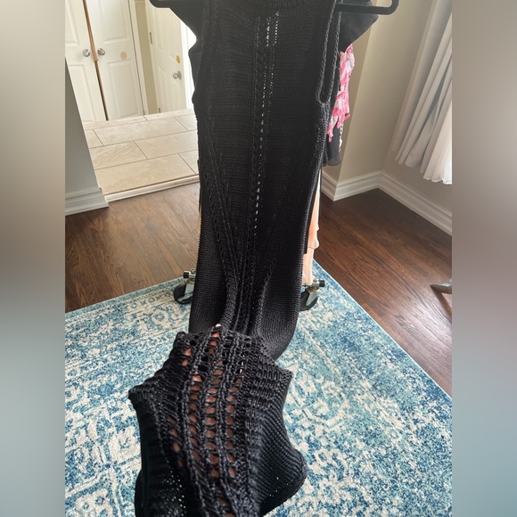 Crochet long black dress by MEXX - Picture 4 of 5